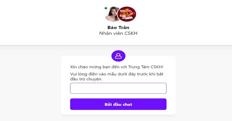 Chăm sóc khách hàng Zowin