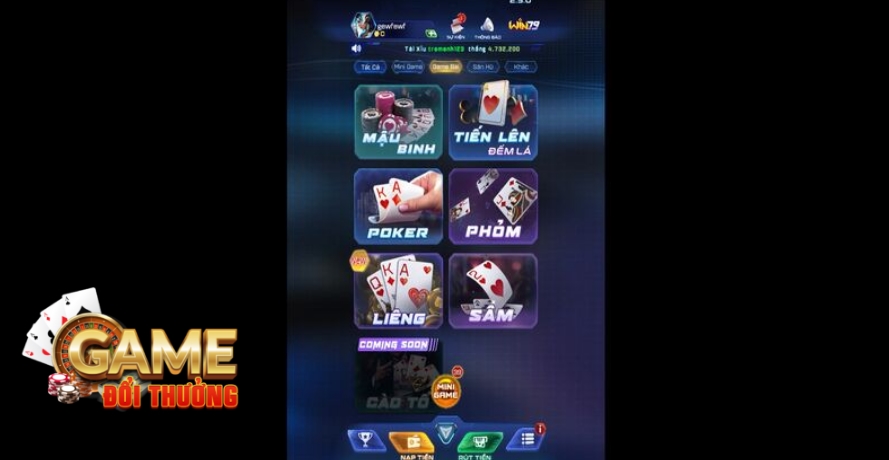 Game bài - Casino trực tuyến chân thực
