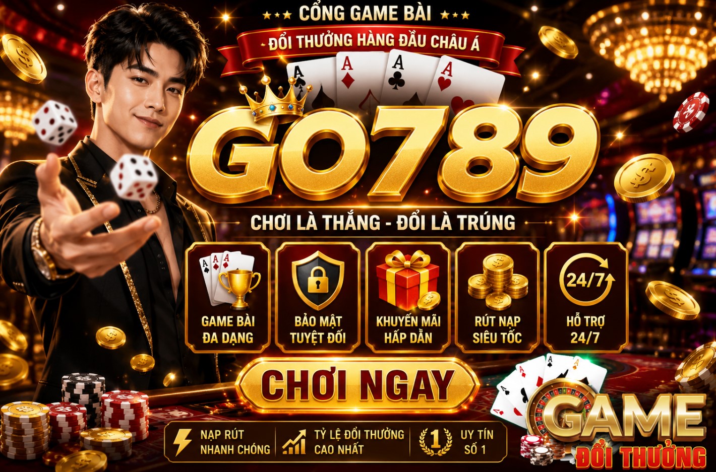 Go789 – Cổng game bài đổi thưởng hàng đầu Châu Á