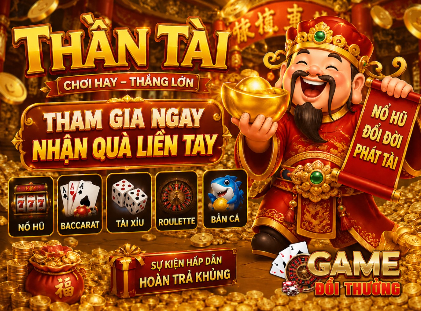 Thần Tài – Cổng Game Giải Trí Trực Tuyến Đang Thu Hút Đông Đảo Người Chơi