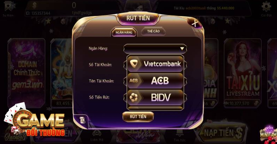 Thanh toán nhanh chóng tại Gemwin