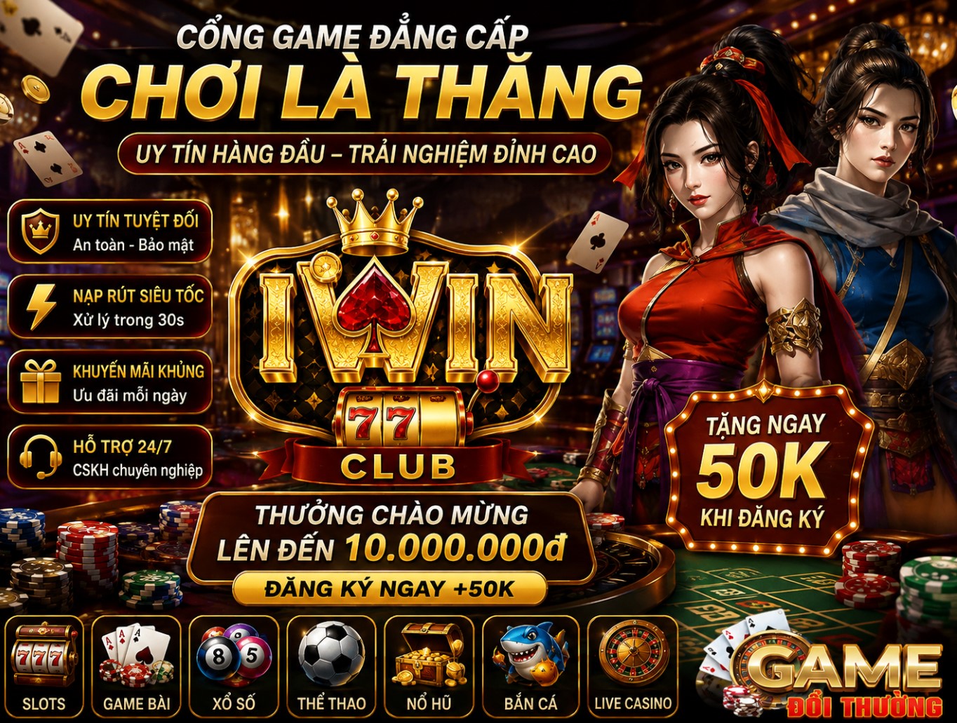 Iwin Club -  Tải game cho Android/ IOS nhận code 2026