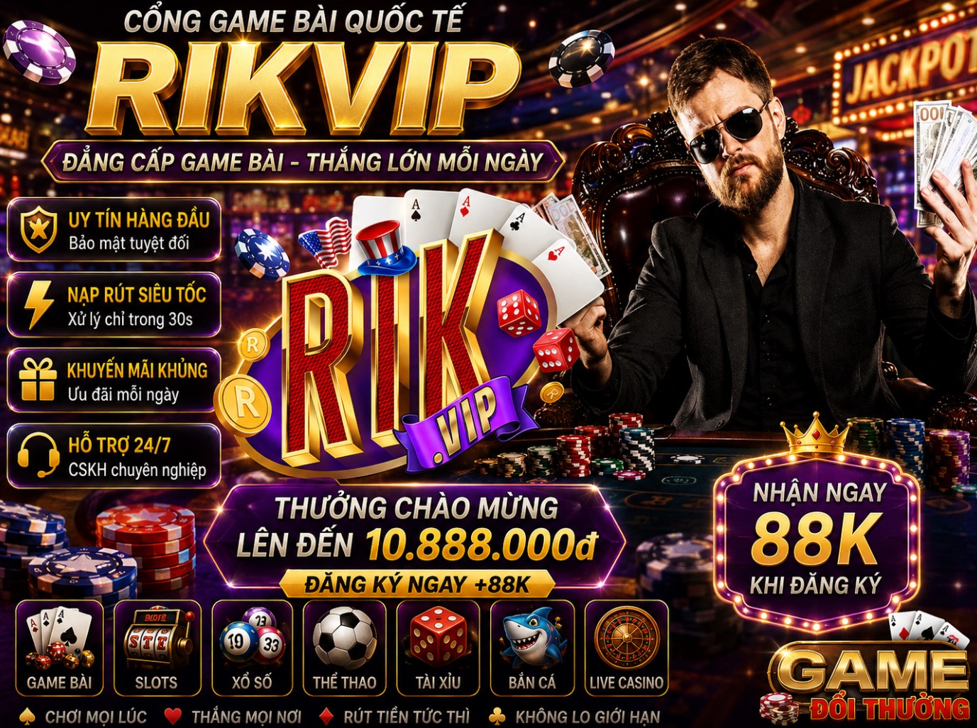 RikVip - Update link tải mới nhất 2026